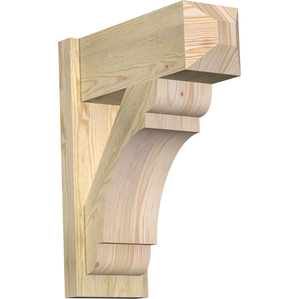 Ekena Millwork Olympic Rough Sawn Craftsman Outlooker, Douglas Fir, 8"W x 20"D x 24"H OUT08X20X24OLY04RDF - main